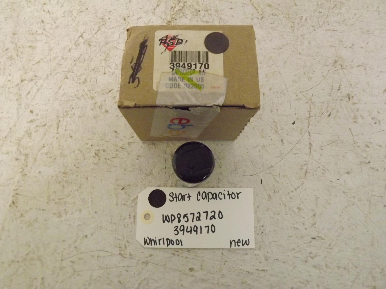Whirlpool Washer WP8572720 3949170 Start Capacitor New Whirlpool Washer WP8572720 3949170 Start Capacitor New